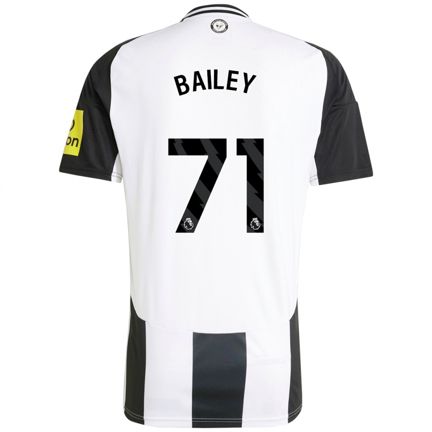 Heren Scott Bailey #71 Wit Zwart Thuisshirt Thuistenue 2024/25 T-Shirt