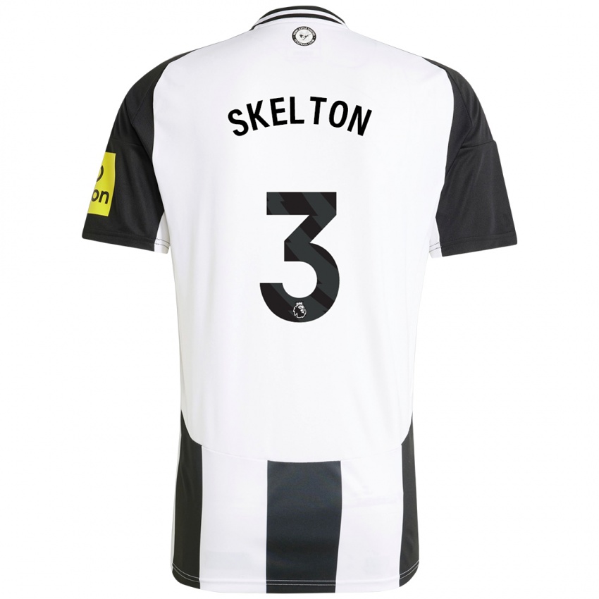 Heren Keira Skelton #3 Wit Zwart Thuisshirt Thuistenue 2024/25 T-Shirt