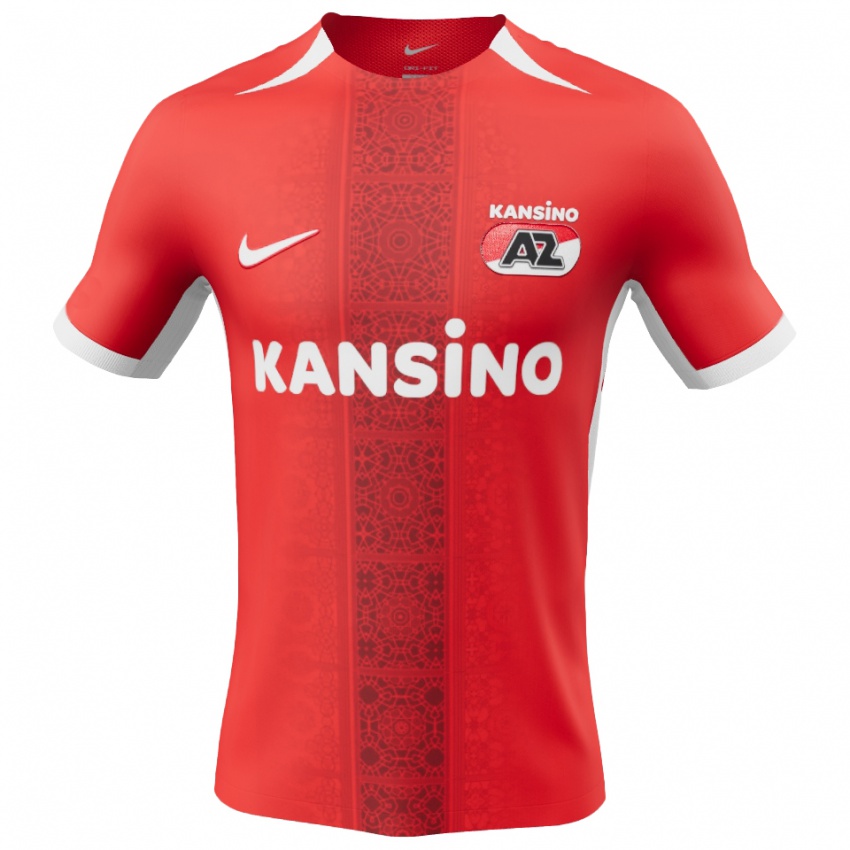 Heren Alexandre Penetra #5 Rood Wit Thuisshirt Thuistenue 2024/25 T-Shirt