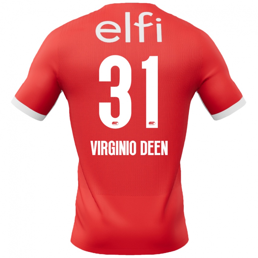 Heren Daniël Virginio Deen #31 Rood Wit Thuisshirt Thuistenue 2024/25 T-Shirt