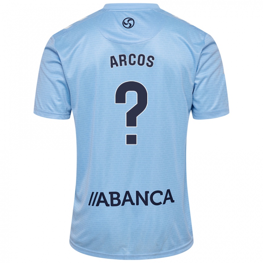 Heren Ángel Arcos #0 Hemelsblauw Thuisshirt Thuistenue 2024/25 T-Shirt