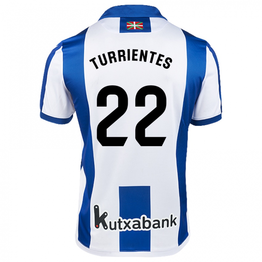 Heren Benat Turrientes #22 Wit Blauw Thuisshirt Thuistenue 2024/25 T-Shirt