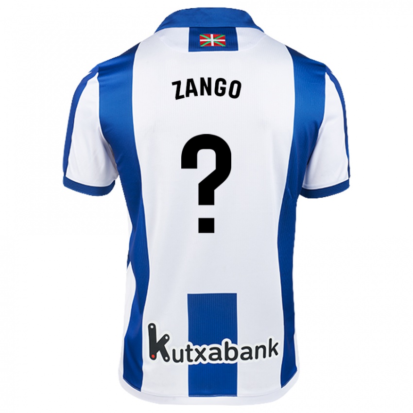 Heren Adrián Zango #0 Wit Blauw Thuisshirt Thuistenue 2024/25 T-Shirt