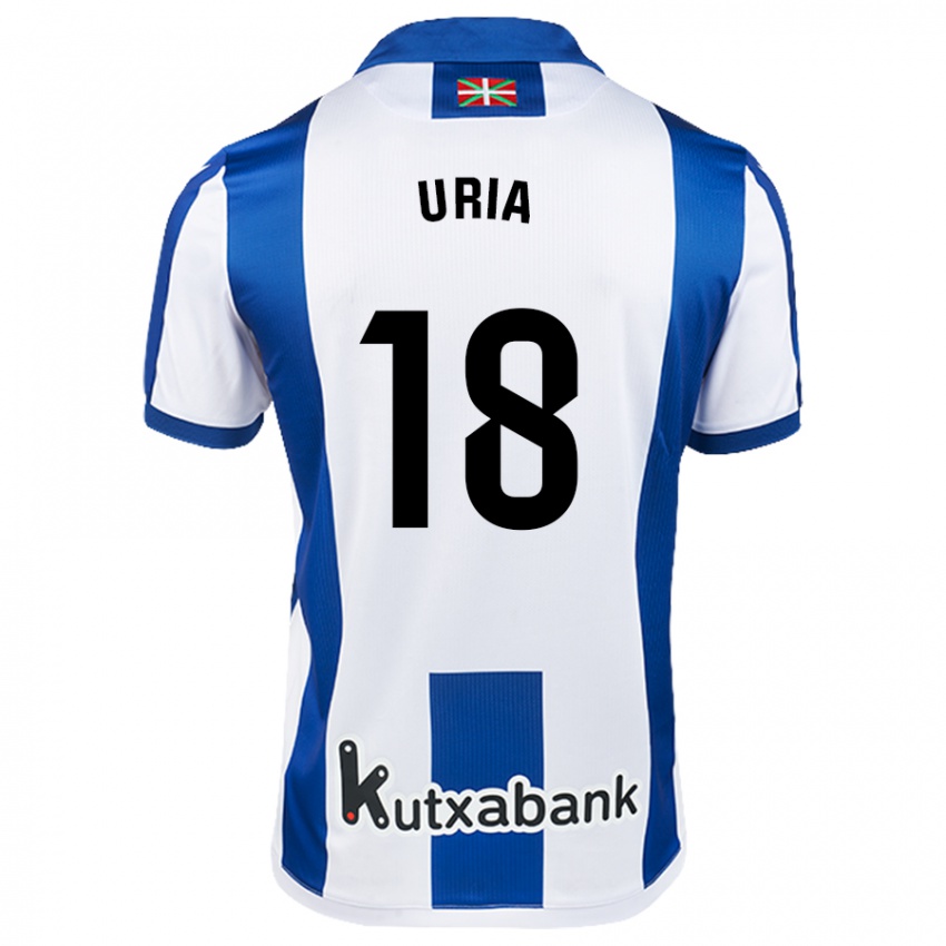 Heren Mirari Uria Gabilondo #18 Wit Blauw Thuisshirt Thuistenue 2024/25 T-Shirt