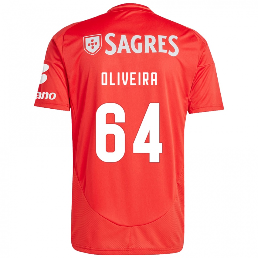 Heren Gonçalo Oliveira #64 Rood Wit Thuisshirt Thuistenue 2024/25 T-Shirt