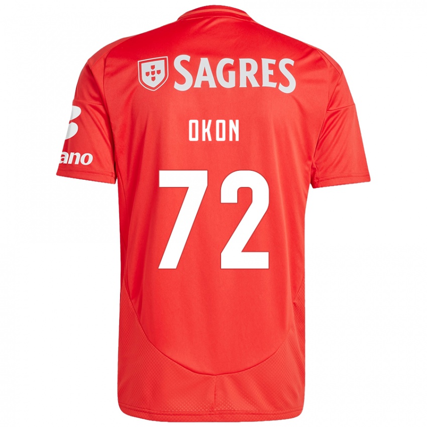 Heren Paul Okon #72 Rood Wit Thuisshirt Thuistenue 2024/25 T-Shirt