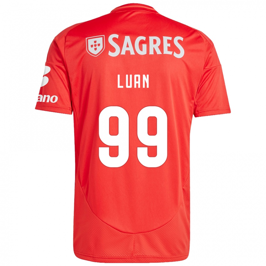 Heren Luan #99 Rood Wit Thuisshirt Thuistenue 2024/25 T-Shirt