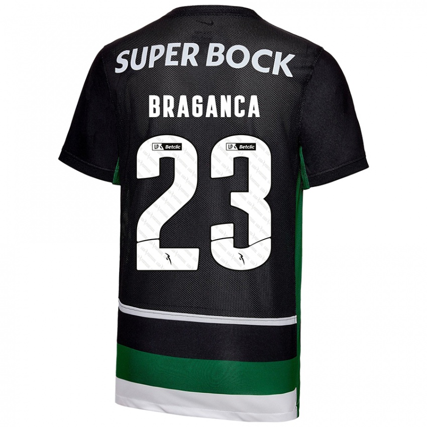 Heren Daniel Braganca #23 Zwart Wit Groen Thuisshirt Thuistenue 2024/25 T-Shirt