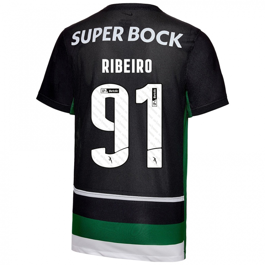 Heren Rodrigo Ribeiro #91 Zwart Wit Groen Thuisshirt Thuistenue 2024/25 T-Shirt