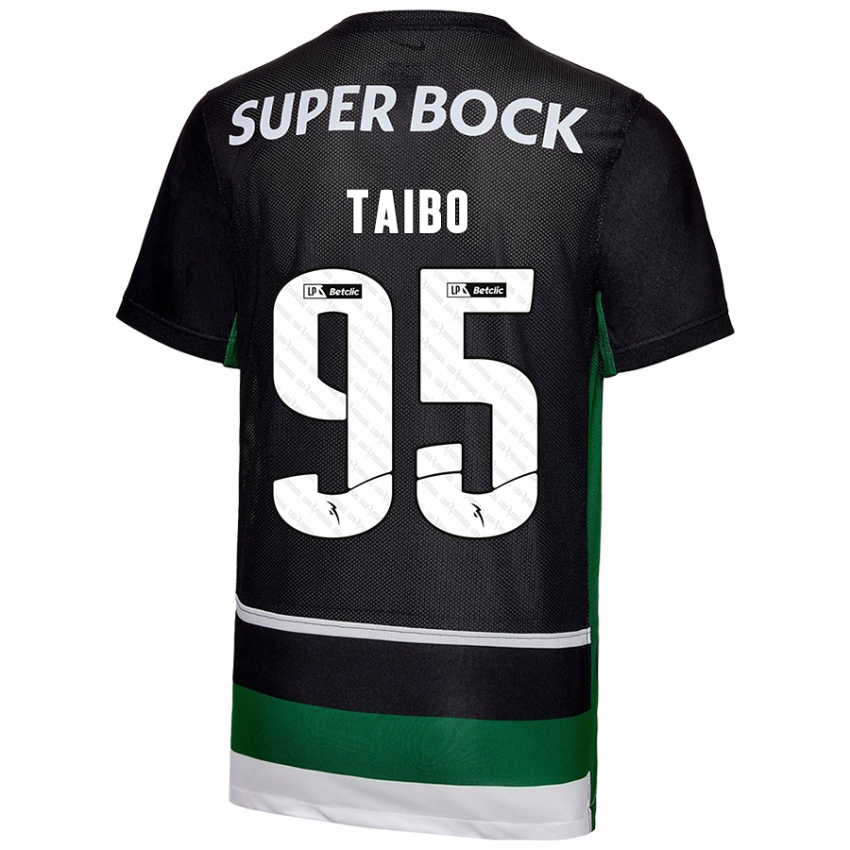 Heren Lucas Taibo #95 Zwart Wit Groen Thuisshirt Thuistenue 2024/25 T-Shirt