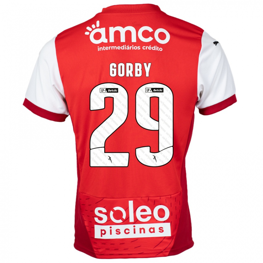 Heren Gorby #29 Rood Wit Thuisshirt Thuistenue 2024/25 T-Shirt