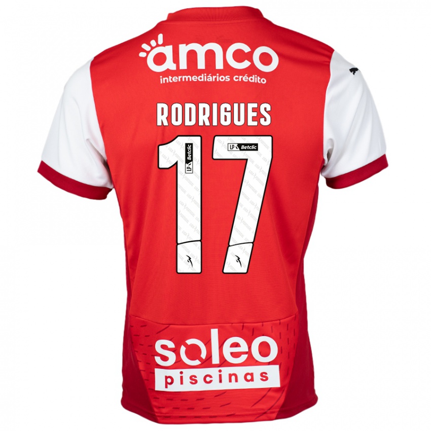 Heren Tânia Rodrigues #17 Rood Wit Thuisshirt Thuistenue 2024/25 T-Shirt