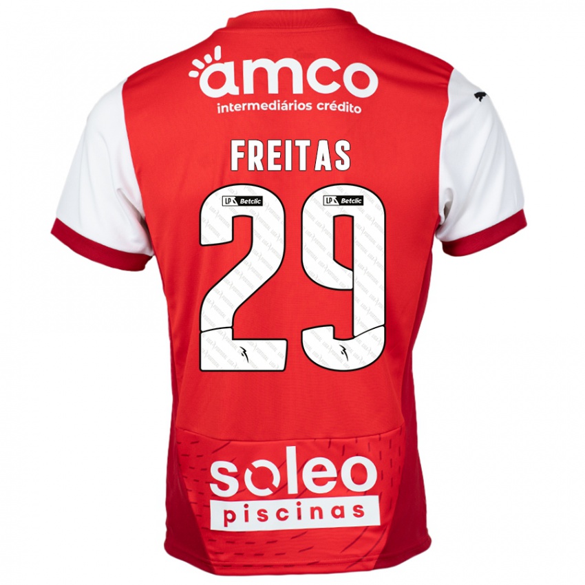 Heren Mylena Freitas #29 Rood Wit Thuisshirt Thuistenue 2024/25 T-Shirt