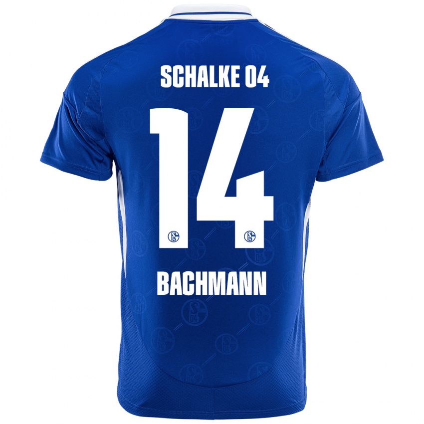 Heren Janik Bachmann #14 Koningsblauw Thuisshirt Thuistenue 2024/25 T-Shirt