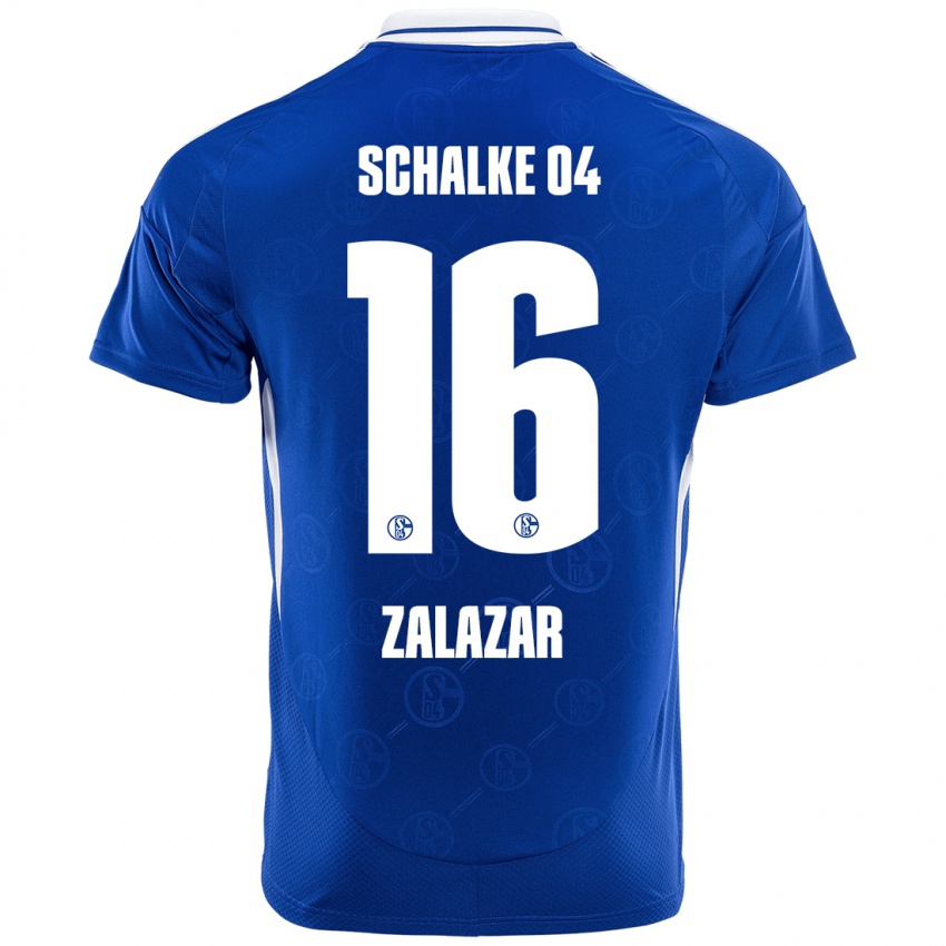 Heren Mauro Zalazar #16 Koningsblauw Thuisshirt Thuistenue 2024/25 T-Shirt