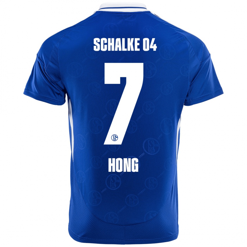 Heren Seok-Ju Hong #7 Koningsblauw Thuisshirt Thuistenue 2024/25 T-Shirt