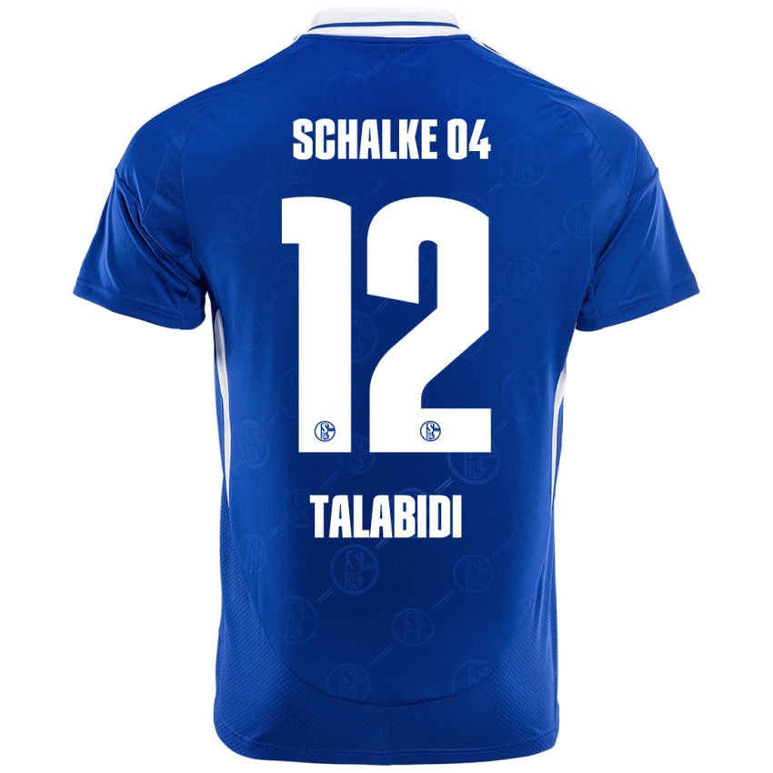 Heren Malik Talabidi #12 Koningsblauw Thuisshirt Thuistenue 2024/25 T-Shirt