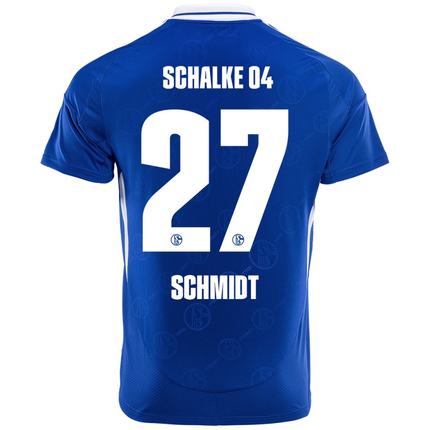 Heren Tim Schmidt #27 Koningsblauw Thuisshirt Thuistenue 2024/25 T-Shirt