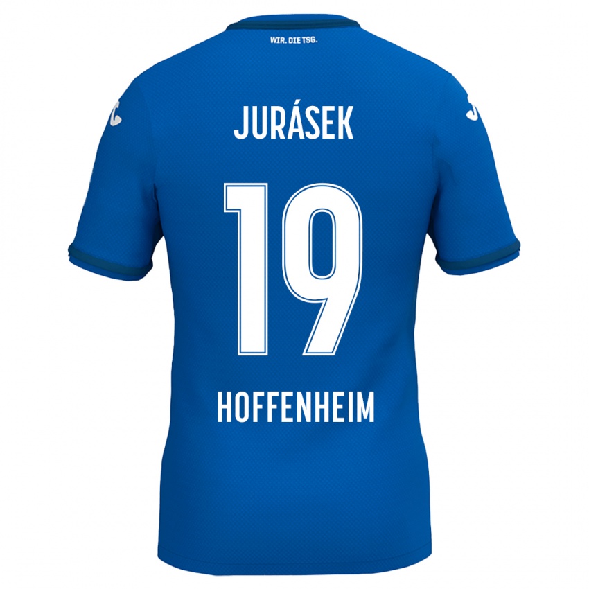 Heren David Jurásek #19 Koningsblauw Thuisshirt Thuistenue 2024/25 T-Shirt