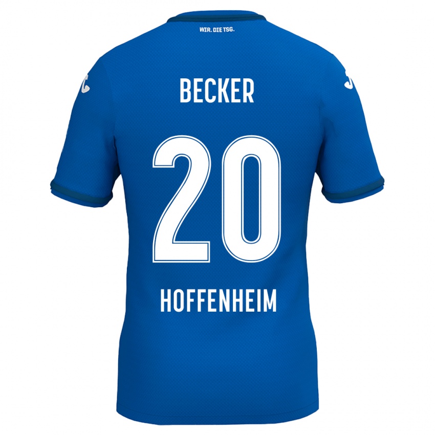 Heren Finn Ole Becker #20 Koningsblauw Thuisshirt Thuistenue 2024/25 T-Shirt