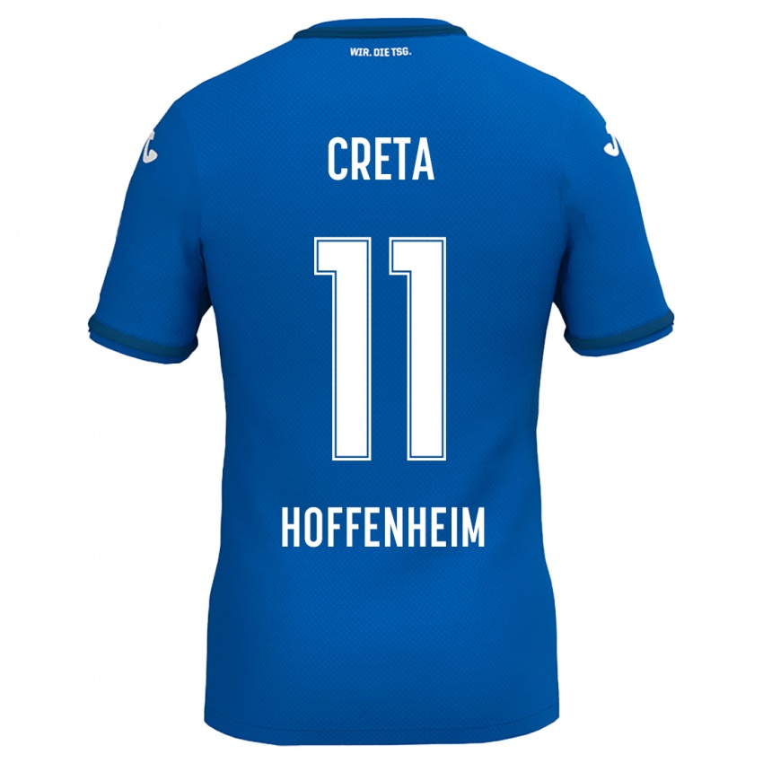 Heren David Creța #11 Koningsblauw Thuisshirt Thuistenue 2024/25 T-Shirt