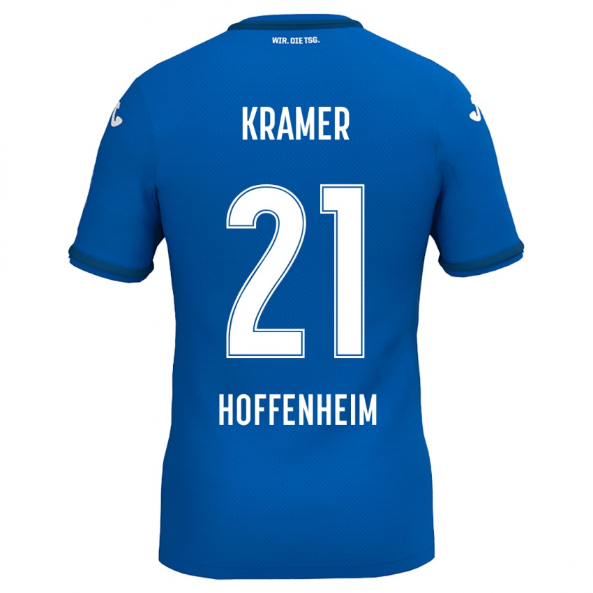 Heren Emil Kramer #21 Koningsblauw Thuisshirt Thuistenue 2024/25 T-Shirt