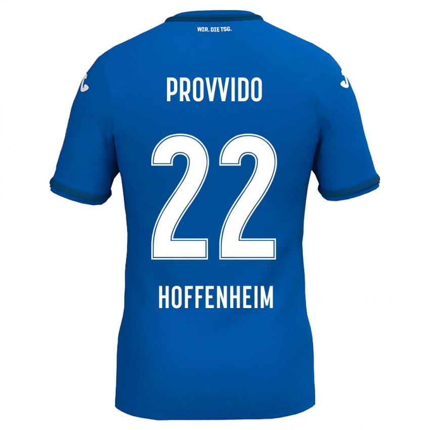 Heren Luca Provvido #22 Koningsblauw Thuisshirt Thuistenue 2024/25 T-Shirt