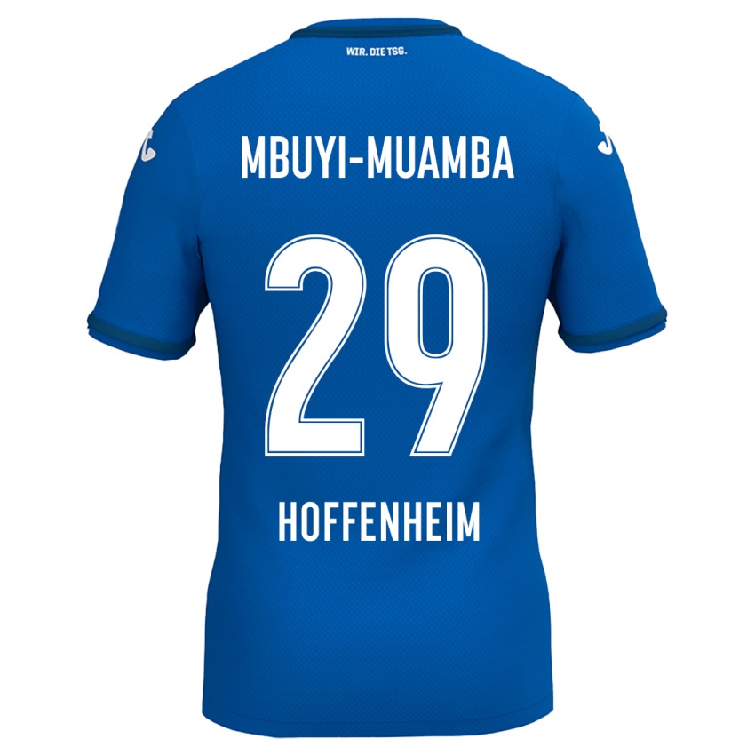 Heren Hubert Mbuyi-Muamba #29 Koningsblauw Thuisshirt Thuistenue 2024/25 T-Shirt