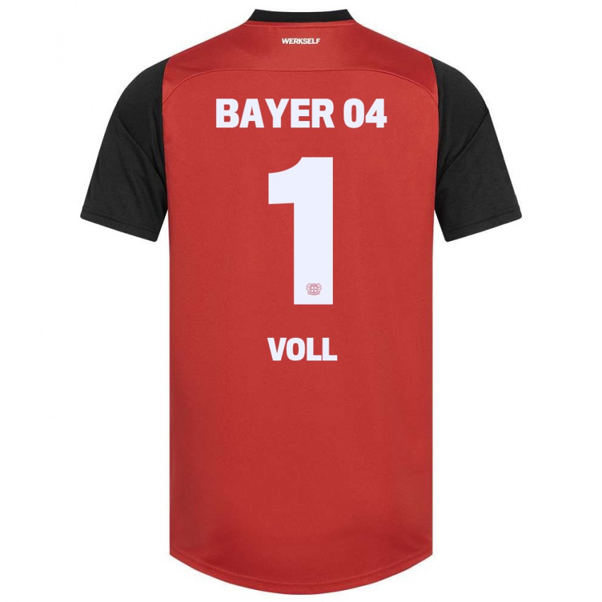 Heren Charlotte Voll #1 Rood Zwart Thuisshirt Thuistenue 2024/25 T-Shirt