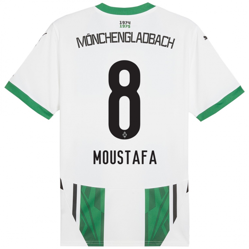 Heren Moustafa Ashraf Moustafa #8 Wit Groen Thuisshirt Thuistenue 2024/25 T-Shirt