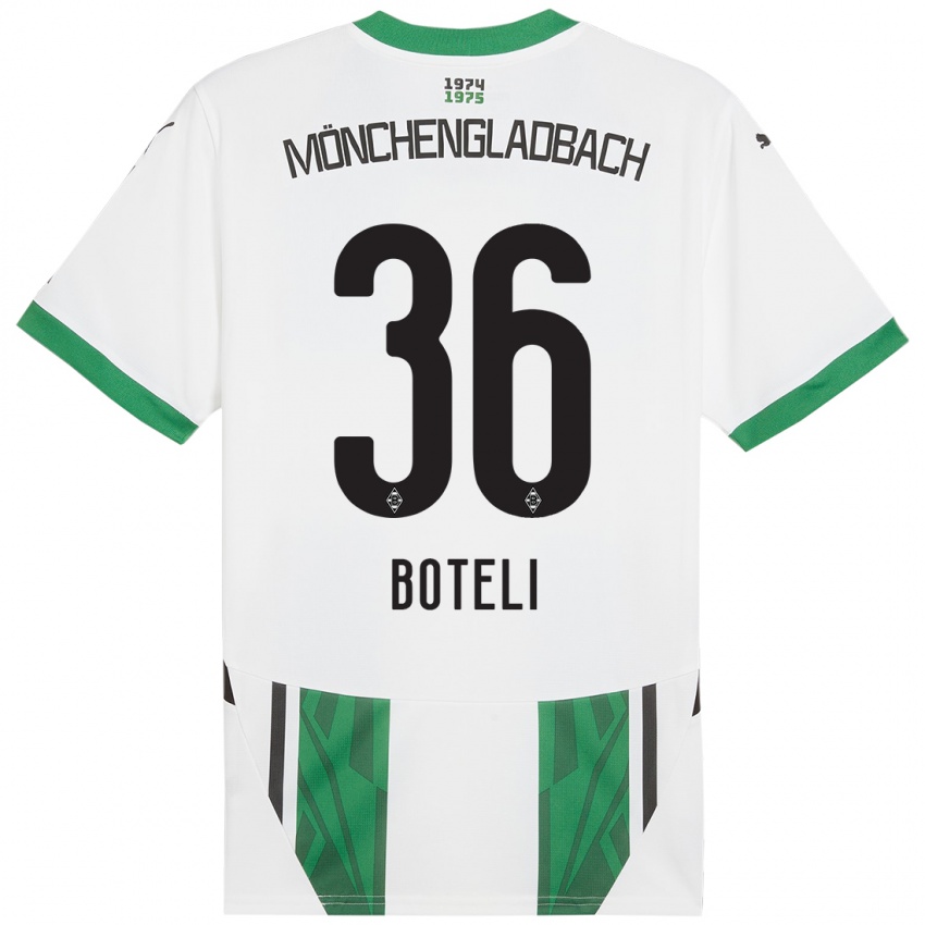 Heren Winsley Boteli #36 Wit Groen Thuisshirt Thuistenue 2024/25 T-Shirt