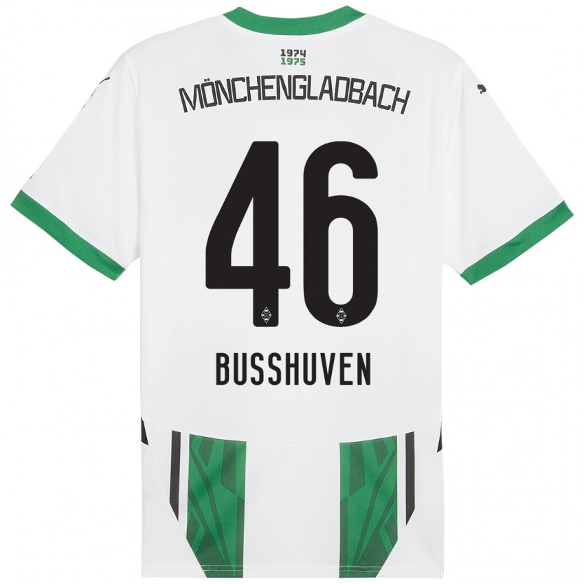 Heren Alina Busshuven #46 Wit Groen Thuisshirt Thuistenue 2024/25 T-Shirt