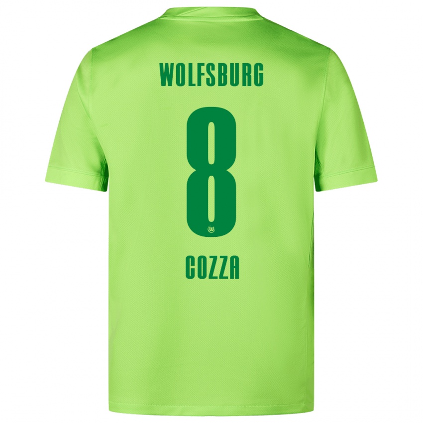 Heren Nicolas Cozza #8 Fluorescerend Groen Thuisshirt Thuistenue 2024/25 T-Shirt