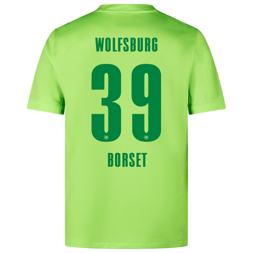 Heren Anders Rønne Børset #39 Fluorescerend Groen Thuisshirt Thuistenue 2024/25 T-Shirt