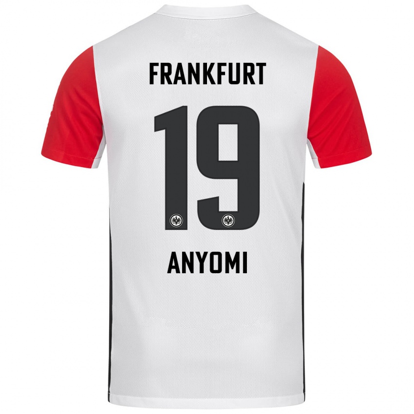 Heren Nicole Anyomi #19 Wit Rood Thuisshirt Thuistenue 2024/25 T-Shirt