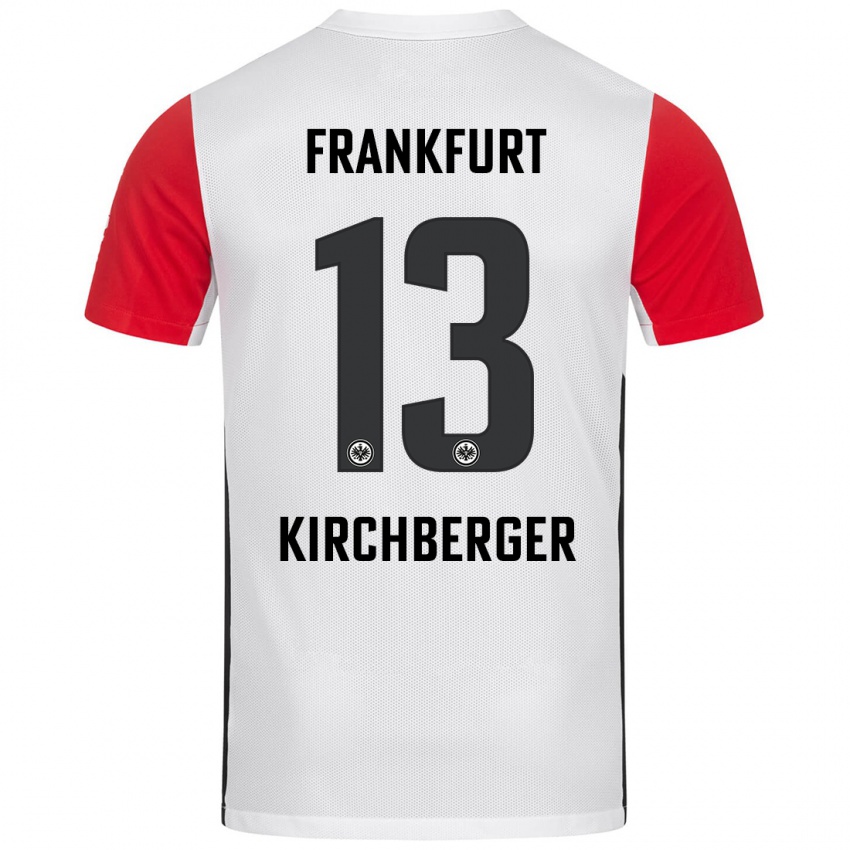 Heren Virginia Kirchberger #13 Wit Rood Thuisshirt Thuistenue 2024/25 T-Shirt