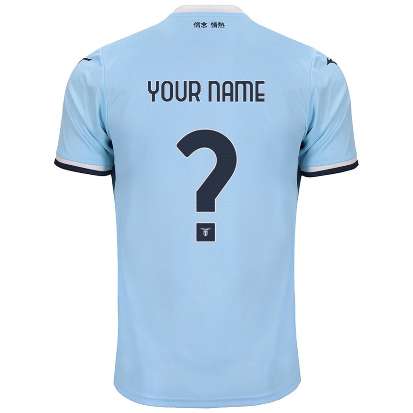 Heren Uw Naam #0 Blauw Thuisshirt Thuistenue 2024/25 T-Shirt