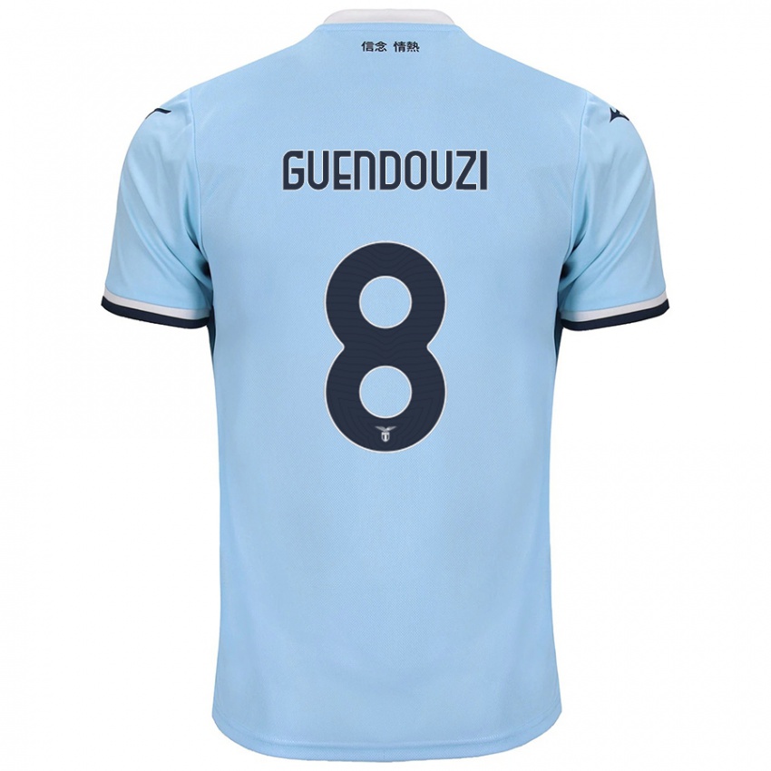 Heren Matteo Guendouzi #8 Blauw Thuisshirt Thuistenue 2024/25 T-Shirt