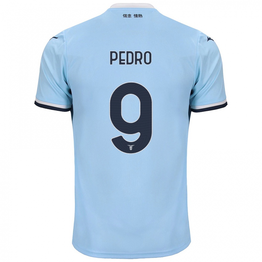 Heren Pedro #9 Blauw Thuisshirt Thuistenue 2024/25 T-Shirt