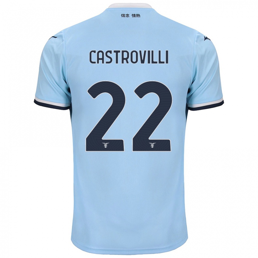 Heren Gaetano Castrovilli #22 Blauw Thuisshirt Thuistenue 2024/25 T-Shirt