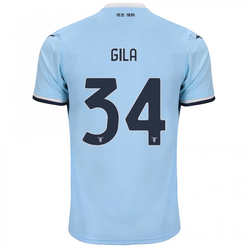 Heren Mario Gila #34 Blauw Thuisshirt Thuistenue 2024/25 T-Shirt