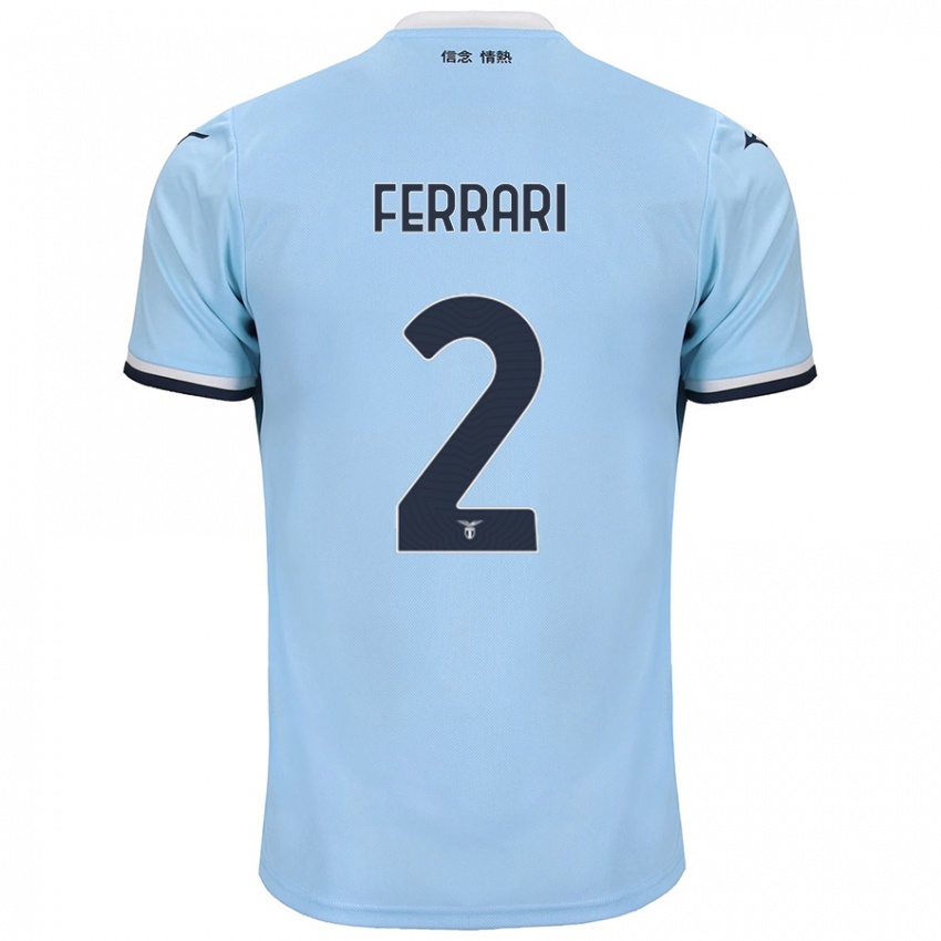 Heren Lorenzo Ferrari #2 Blauw Thuisshirt Thuistenue 2024/25 T-Shirt