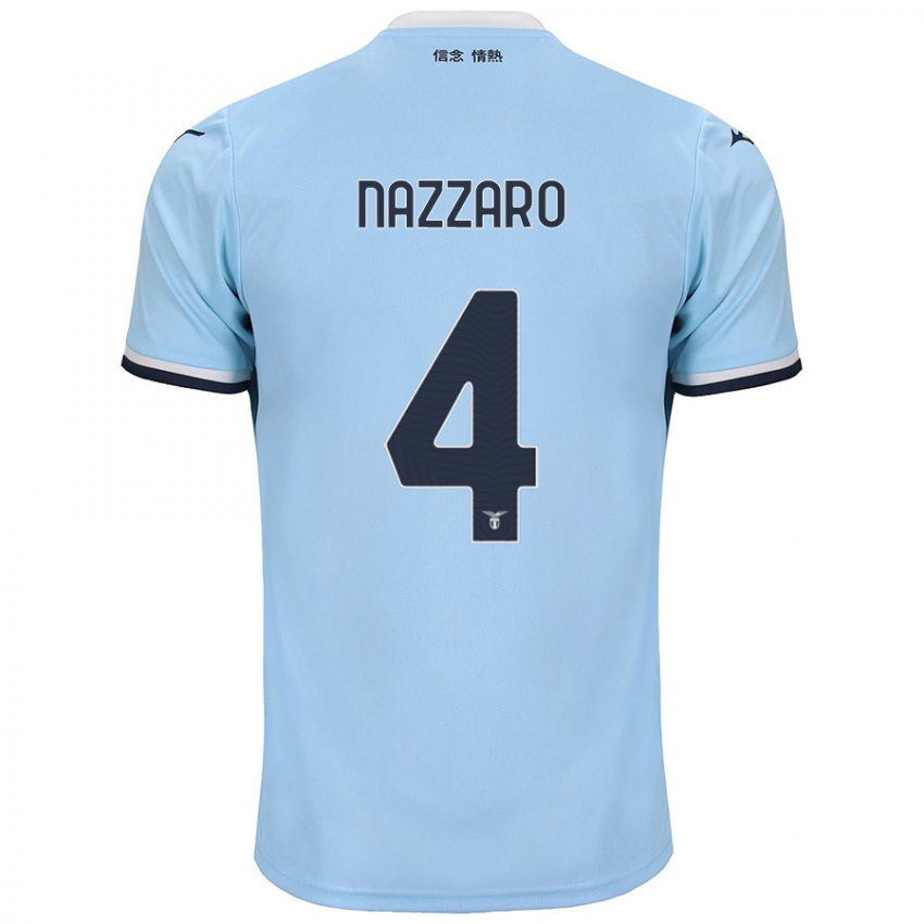 Heren Marco Nazzaro #4 Blauw Thuisshirt Thuistenue 2024/25 T-Shirt