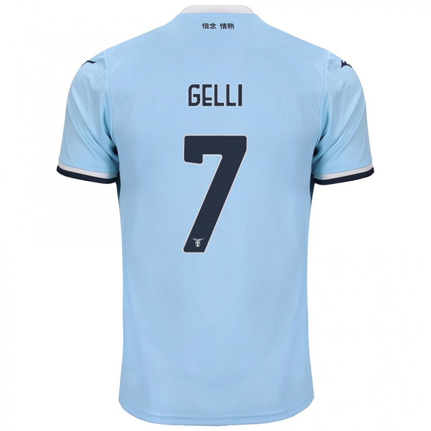 Heren Valerio Gelli #7 Blauw Thuisshirt Thuistenue 2024/25 T-Shirt