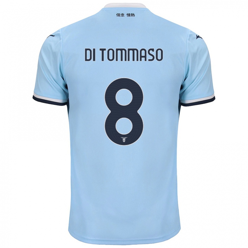 Heren Leonardo Di Tommaso #8 Blauw Thuisshirt Thuistenue 2024/25 T-Shirt