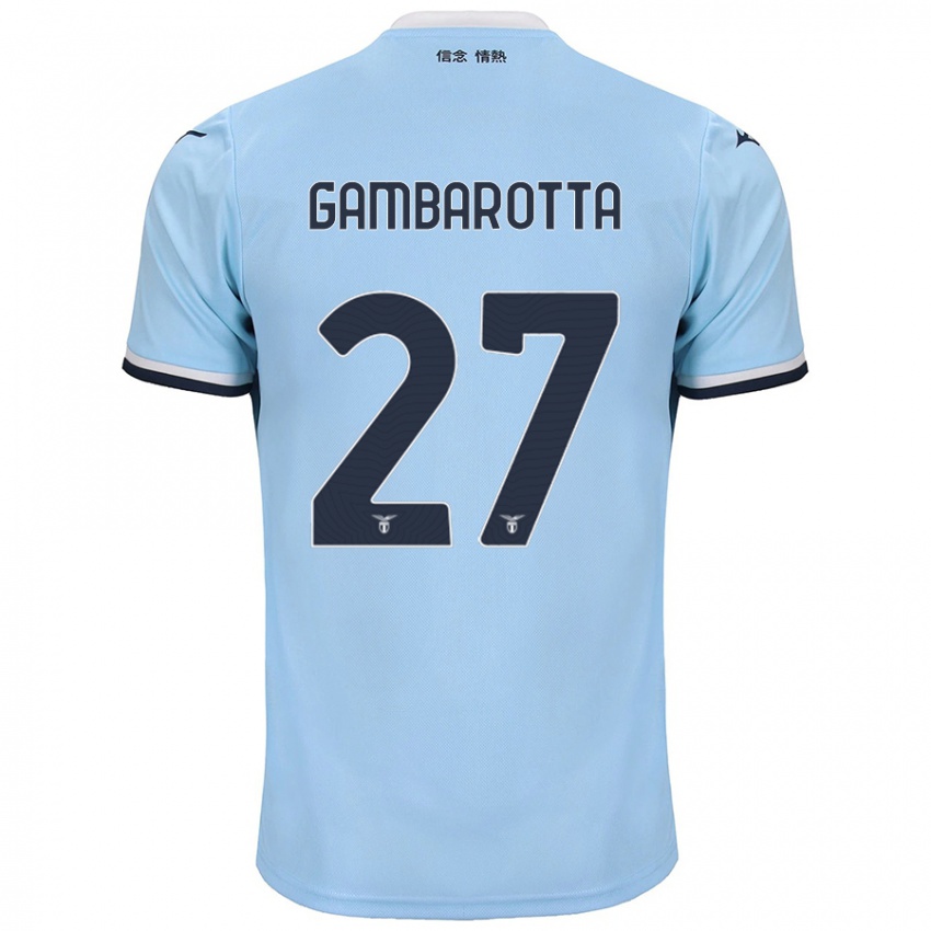 Heren Margot Gambarotta #27 Blauw Thuisshirt Thuistenue 2024/25 T-Shirt