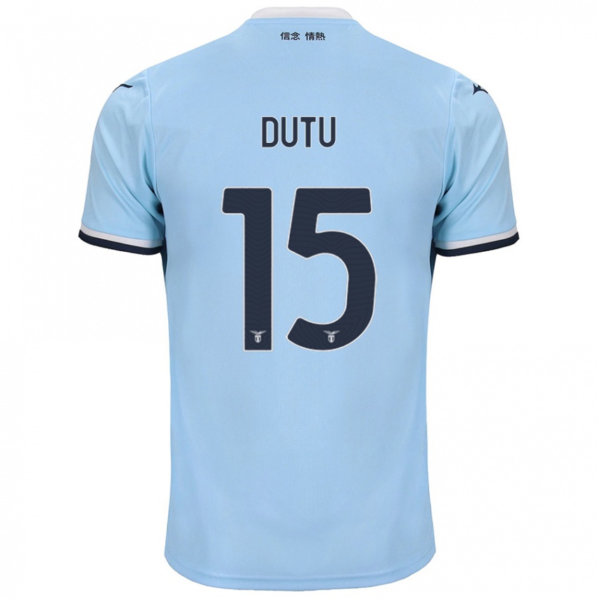 Heren Matteo Dutu #15 Blauw Thuisshirt Thuistenue 2024/25 T-Shirt