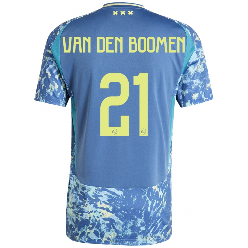 Heren Branco Van Den Boomen #21 Grijs Blauw Geel Uitshirt Uittenue 2024/25 T-Shirt