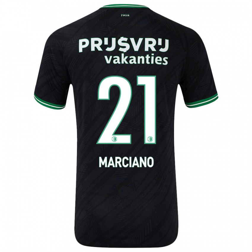 Heren Ofir Marciano #21 Zwart Groen Uitshirt Uittenue 2024/25 T-Shirt