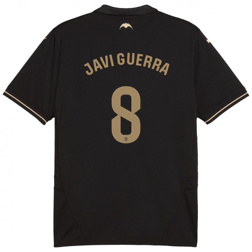 Heren Javi Guerra #8 Zwart Uitshirt Uittenue 2024/25 T-Shirt